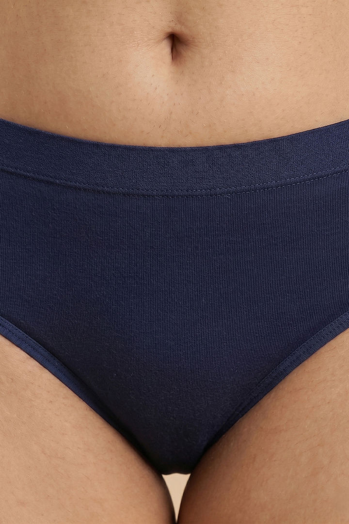 Zivame Medium Rise Full Coverage Seamless Hipster Panty (Pack of 3) - Multicolor — image 9